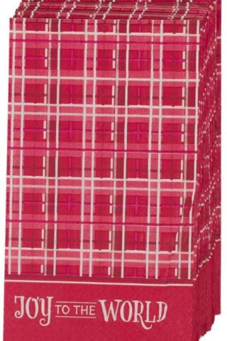 1220000328969 Decorative 12 Piece 3-Ply Christmas Paper Napkin Set for Home & Kitchen: Joy to