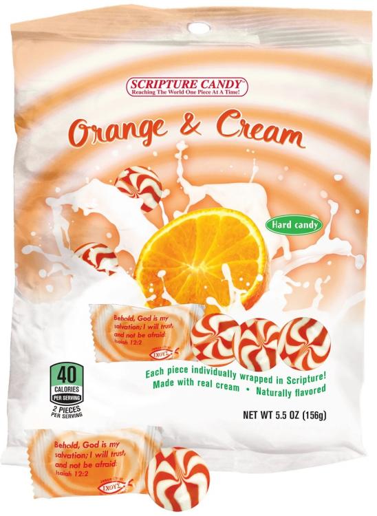 641520044756 Orange And Cream Hard Candy Bag 25 Pieces