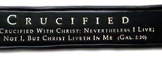 166761662205 Leather Crucified With Christ (Bracelet/Wristband)