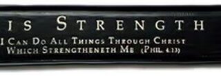 166761664131 Leather Christ My Strength (Bracelet/Wristband)