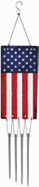 096069653752 American Flag Windchime 18 Inch
