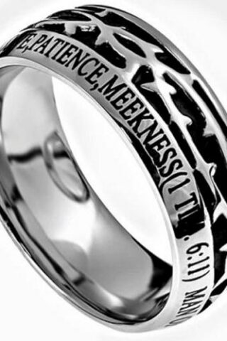 103311611108 Crown Of Thorns Man Of God (Size 10 Ring)