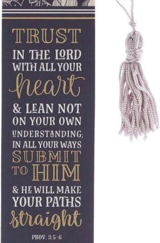 1220000134546 Trust in the Lord Bookmark with Tassel - Proverbs 3:5-6