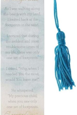 1220000134591 Footprints Bookmark with Tassel