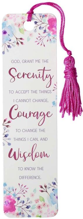 1220000134607 Serenity Prayer Bookmark with Tassel
