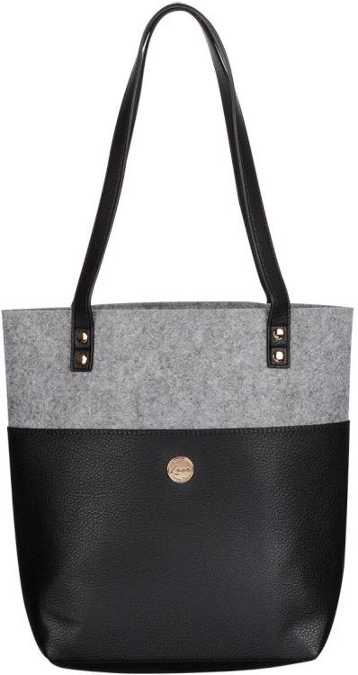 1220000138957 Felt and Faux Leather Fashion Bible Cover Tote Bag - Love Never Fails - 2 Corint