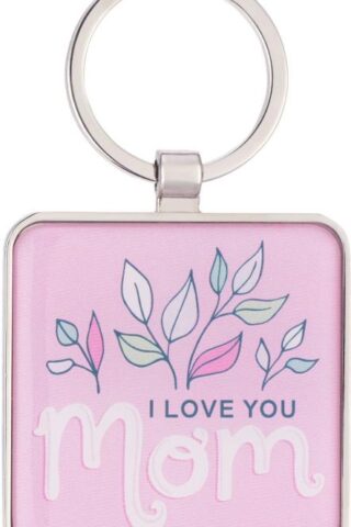 1220000324350 Inspirational Split Metal Scripture Keychain for Moms: I Love You Mom Encouragin