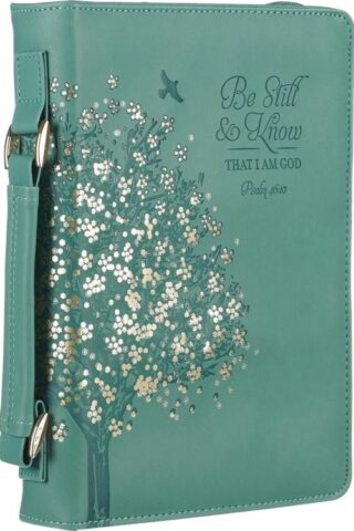 1220000326323 Fashion Vegan Leather Bible Cover for Women: Be Still & Know Inspirational Bible