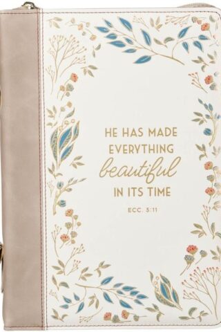1220000327375 Fashion Premium Vegan Leather Inspirational Bible Cover for Women: Everything Be