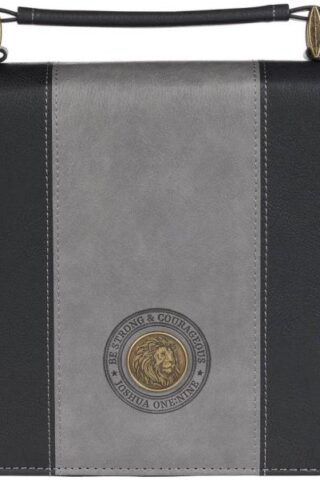 1220000327849 Classic Premium Vegan Leather Inspirational Bible Cover for Men & Women: Strong