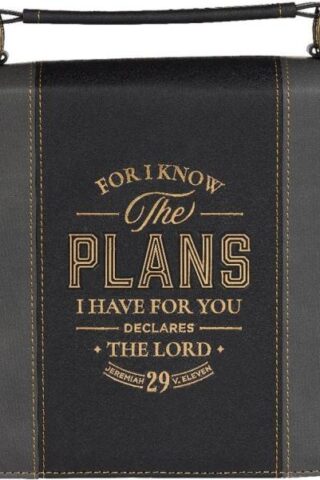 1220000327856 Classic Vegan Leather Bible Cover for Men & Women: Know The Plans