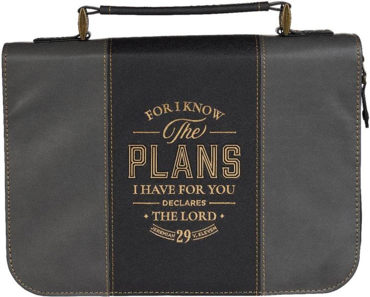 1220000327856 Classic Vegan Leather Bible Cover for Men & Women: Know The Plans
