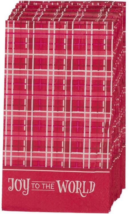 1220000328969 Decorative 12 Piece 3-Ply Christmas Paper Napkin Set for Home & Kitchen: Joy to