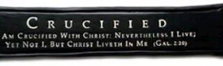 166761662205 Leather Crucified With Christ (Bracelet/Wristband)