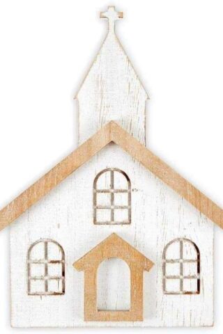195002209985 Wooden Country Church (Plaque)