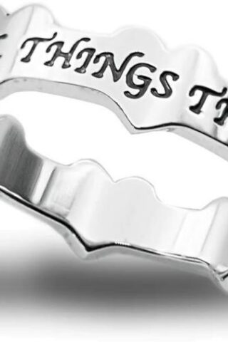 315140034137 Triple Heart Christ My Strength (Size 7 Ring)