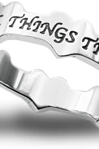 315140054135 Triple Heart Christ My Strength (Size 9 Ring)