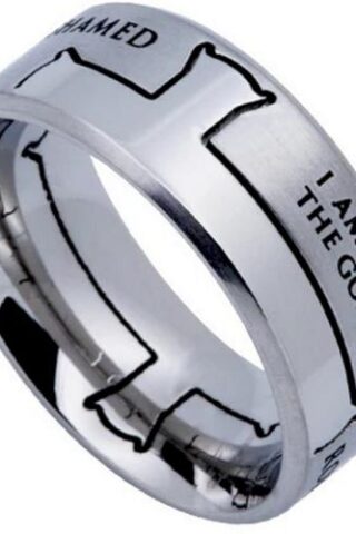 424411625131 Iron Cross Not Ashamed (Size 13 Ring)