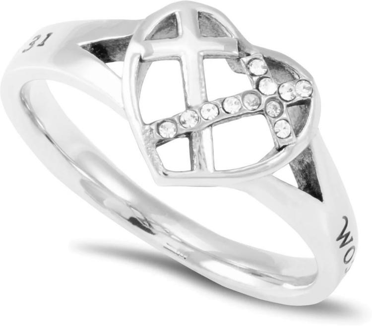 440310647319 Patchwork Cross Women Of God (Size 7 Ring)