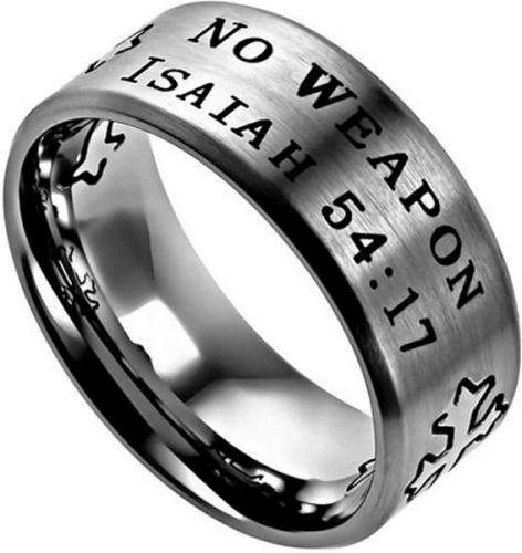 568425417112 Neo Cross Scripture Band No Weapon (Size 11 Ring)
