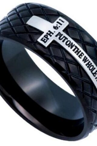 578421115134 Neo Cross Scripture Band Chief Sinner (Size 13 Ring)