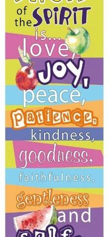 6006937092112 Fruit of the Spirit Sunday School/Teacher Bookmark Set - Galatians 5:22-23 Book