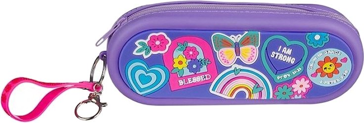 6006937170476 Shine For Jesus Purple Silicone Pencil Case