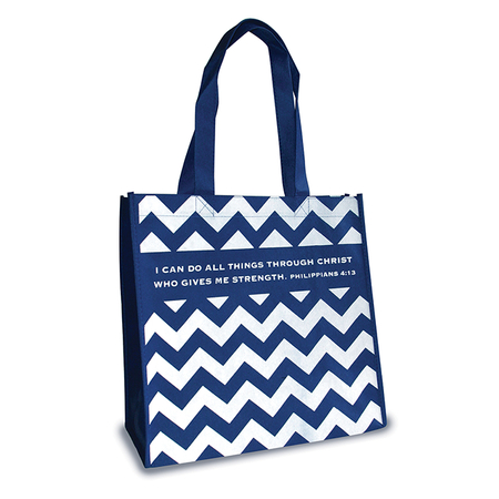 759830227308 Chevron Philippians 4:13 Eco Tote