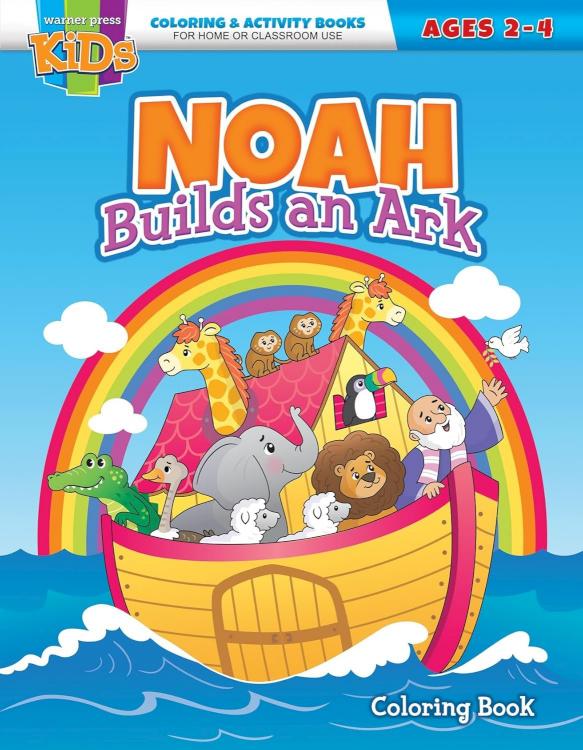 9781684346073 Noah Builds An Ark Coloring Book Ages 2-4