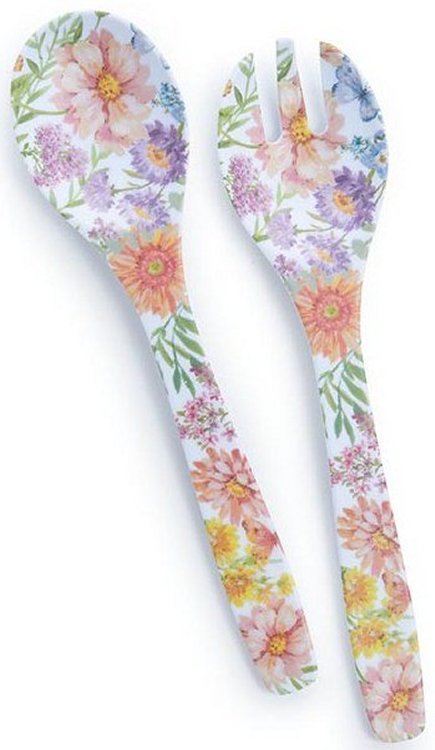 098111698766 Wildflower Melamine Serving Utensils