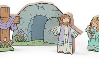 098111708298 He Has Risen Easter Story Shelf Sitter (Figurine)