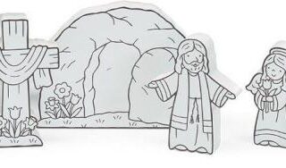 098111711977 Color Me He Has Risen Easter Story Shelf Sitter (Figurine)