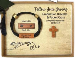 785525321945 Follow Your Dreams Graduation Bracelet And Pocket Cross
