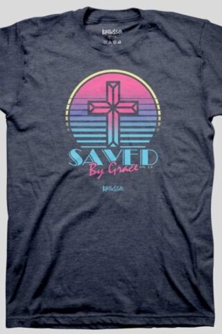 612978661178 Kerusso Womens Saved By Grace Cross (XL T-Shirt)