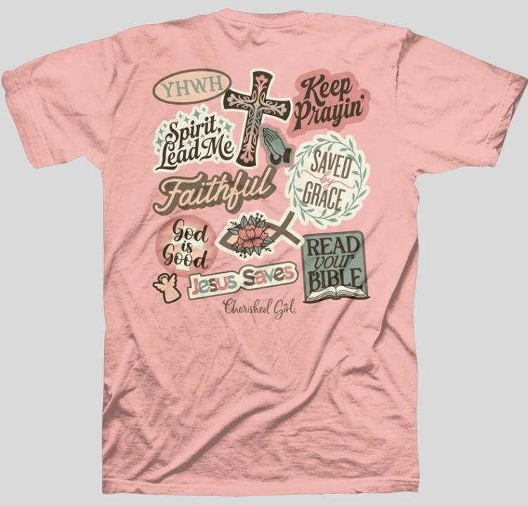 612978662113 Cherished Girl Stickers (XL T-Shirt)