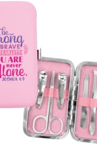 723326343537 Be Strong Be Brave Be Fearless Manicure Set Joshua 1:9