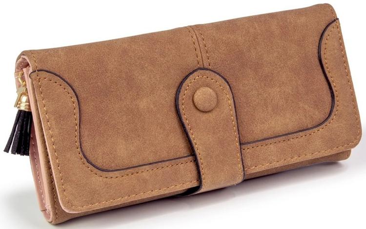 724376540204 Suede Clutch Wallet
