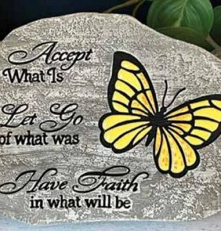 785525322287 Serenity Butterfly Garden Stone